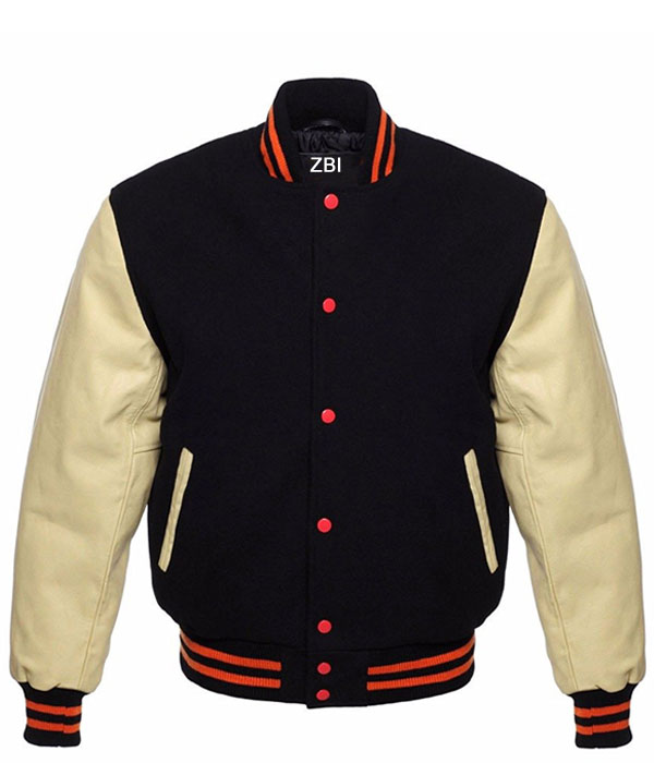 Wool Varsity (Premium Leather)